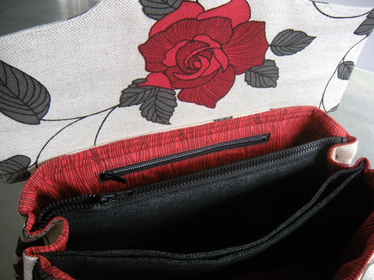 My trusty sewing machine balked at many of the thick parts of this bag.